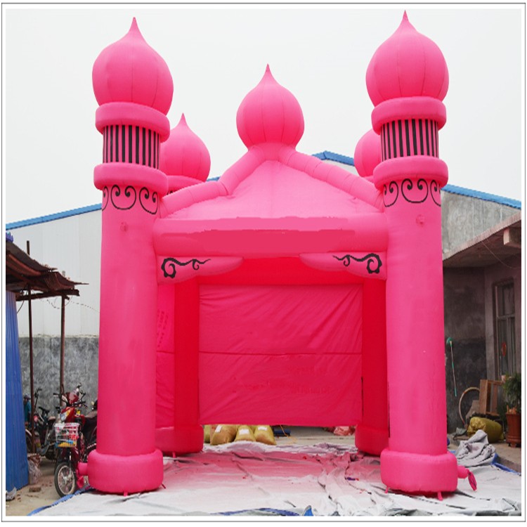 台山粉色帐篷